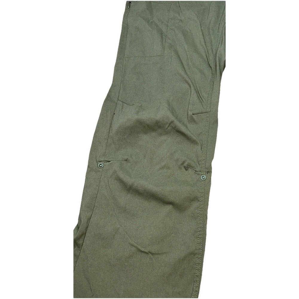 Prana Sage Green Wide Leg Convertible Outdoor Hiking Pants Size 16 Gorpcore - Picture 4 of 8